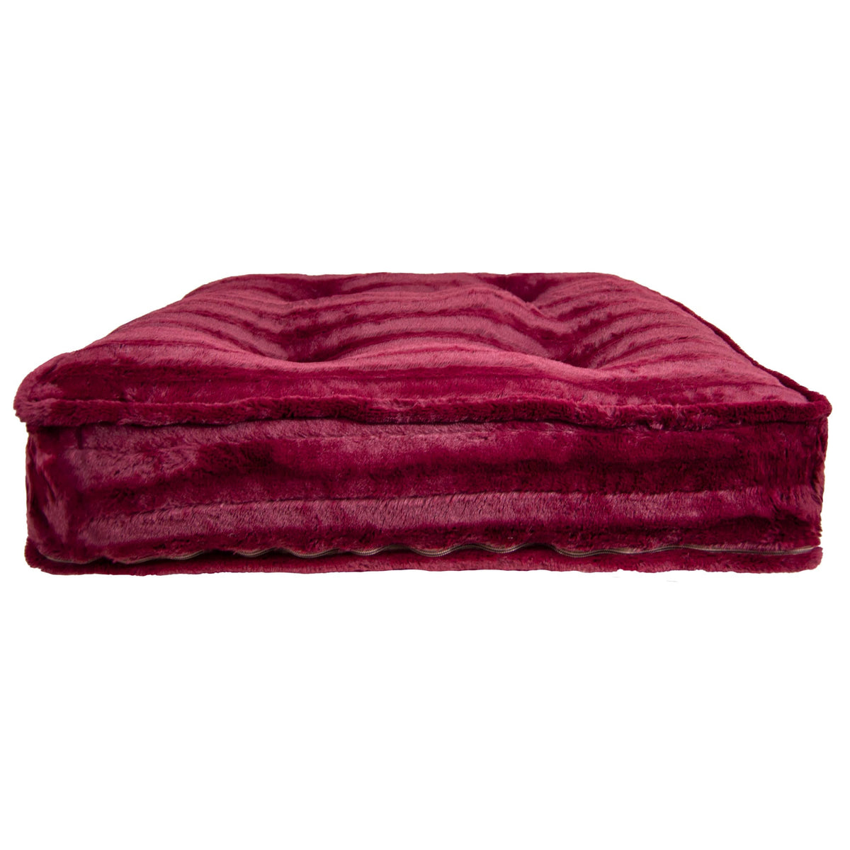 Large Plush Faux Fur Rectangle Dog & Cat Bed R2554