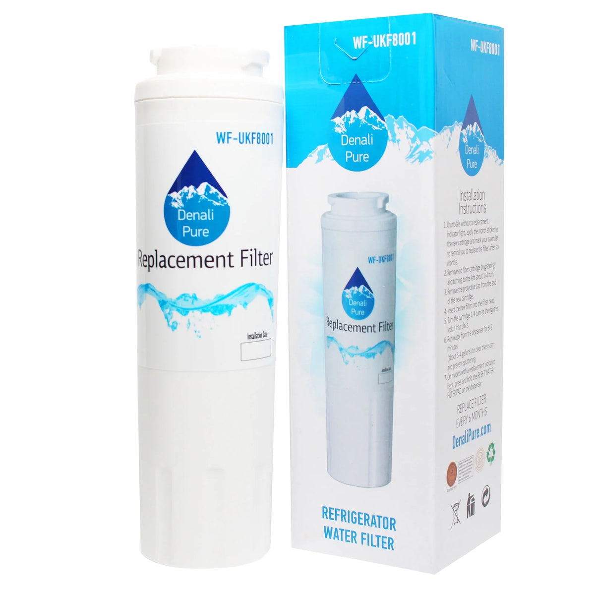 6-Pack Replacement Refrigerator Water Filter K7020