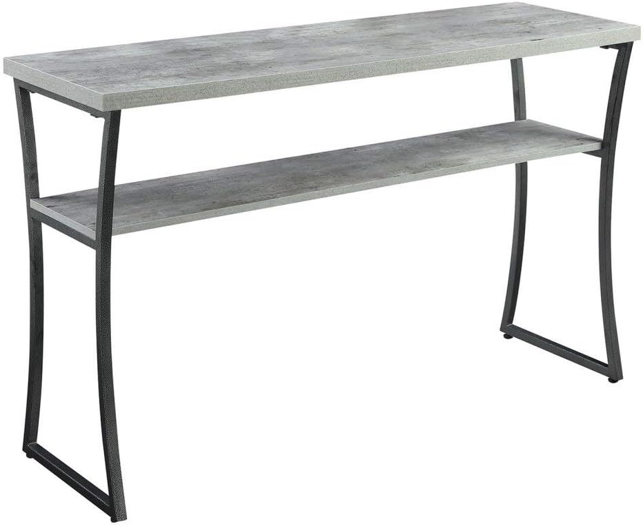 Console Table, Espresso / Slate Gray Frame J285758