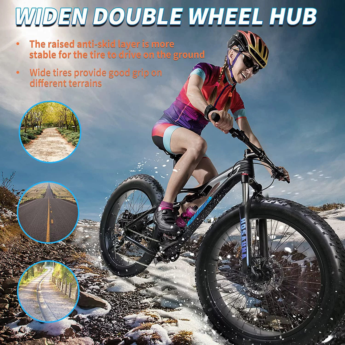 500W 26'' Fat Tire Electric Mountain Bike X918