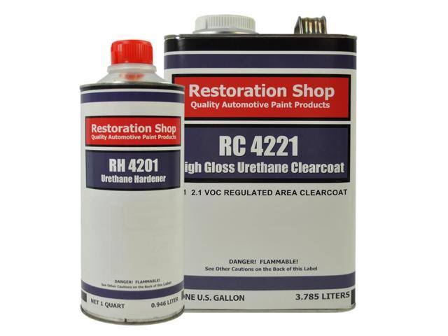Corvette Yellow Low VOC Urethane Basecoat Clearcoat Car Auto Paint Complete Medium Gallon Kit N42521