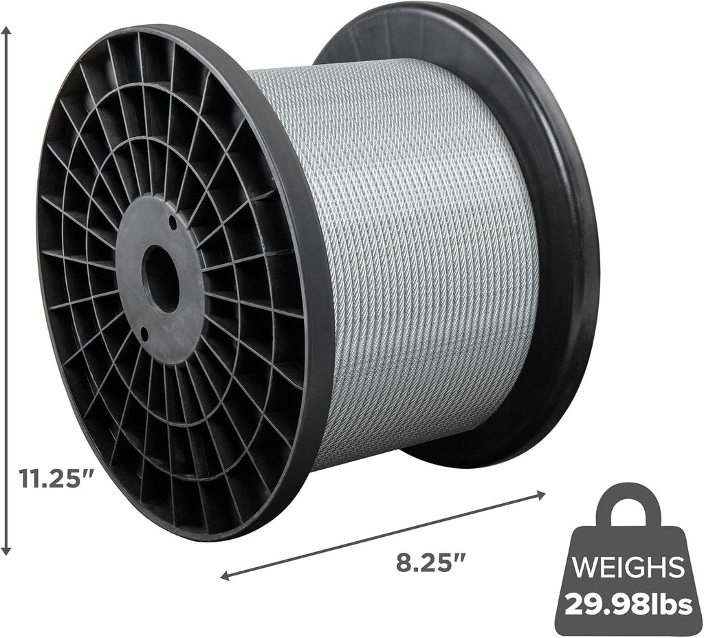 7x7 PVC Coated Galvanized Steel Aircraft Cable J1595