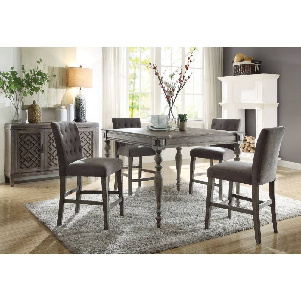 Gray Wooden Counter Height Table V71957