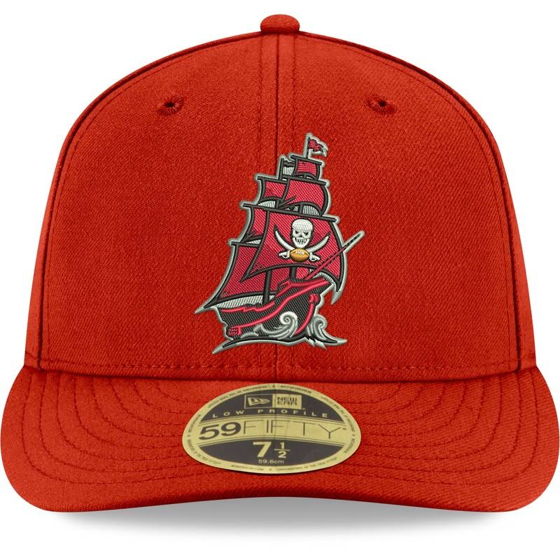 Red Tampa Bay Buccaneers Low Profile Fitted Hat L1103