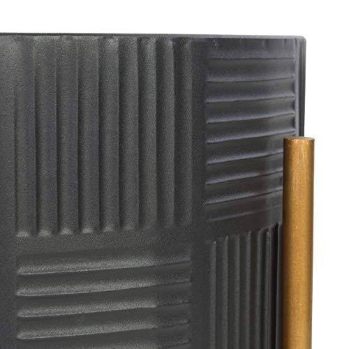 Black & Gold Set of 2 Planters X803894