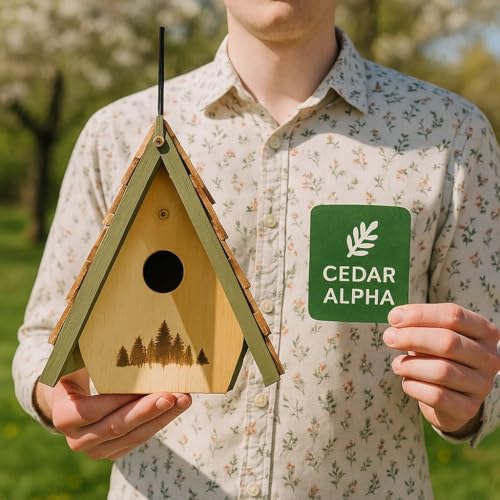 Cedar Wood Large Open Bird House Nestbox X99205