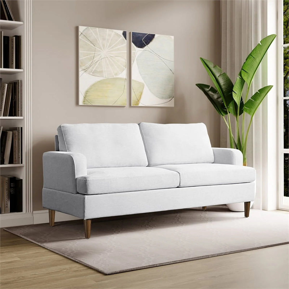 Cream Fabric Upholstery Sofa X23176