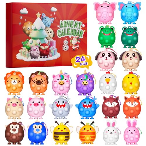 Advent Calendar 3D Pop Animal Fidget Toys Q397