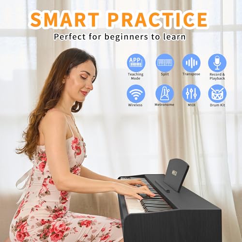 88 Key Fully Weighted Hammer Action Digital Piano with Triple Pedal X344521