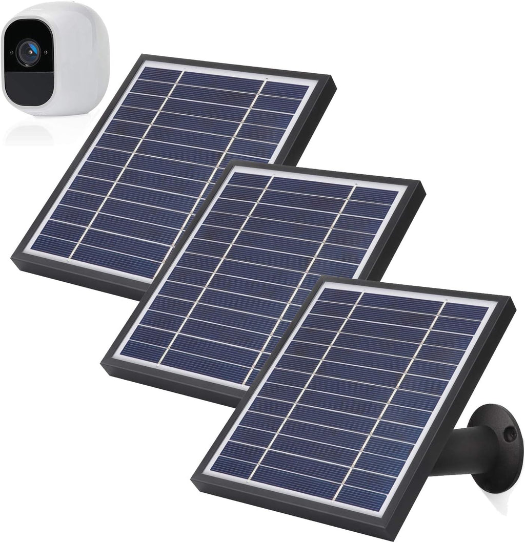 3 Pack Solar Panels with Power Cord and Adjustable Mount O23090