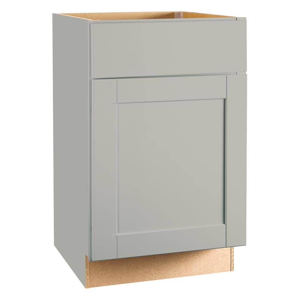 21x34.5x24 in. Base Kitchen Cabinet with Drawer Glides in Dove Gray Z4600