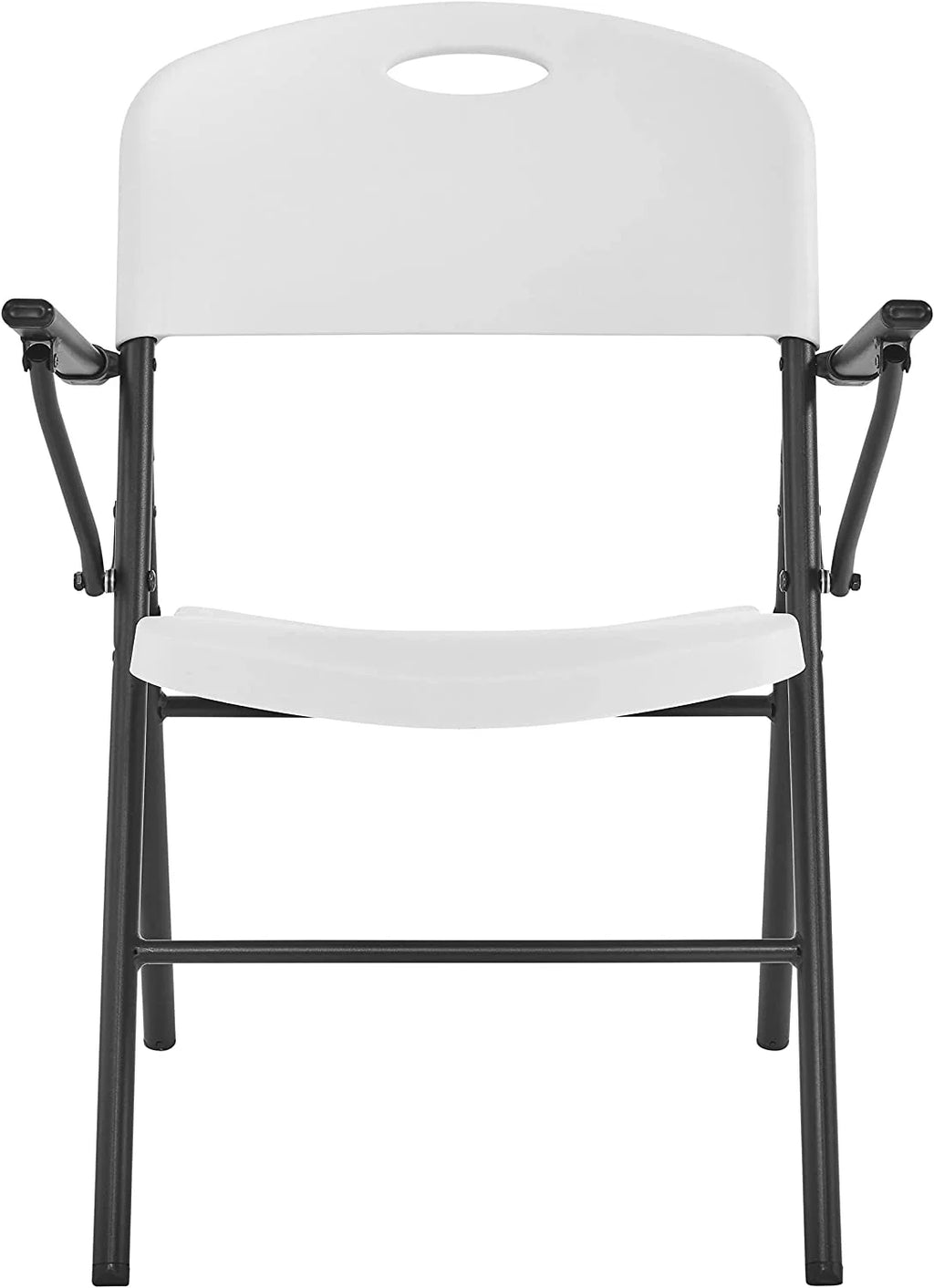 White 4pc Pack Plastic Folding Chair with Armrest U973