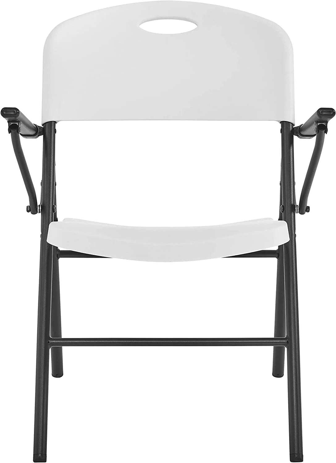 White 4pc Pack Plastic Folding Chair with Armrest U973