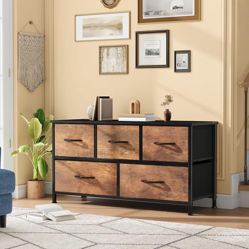 Fabric 5 Drawer Dresser C756649