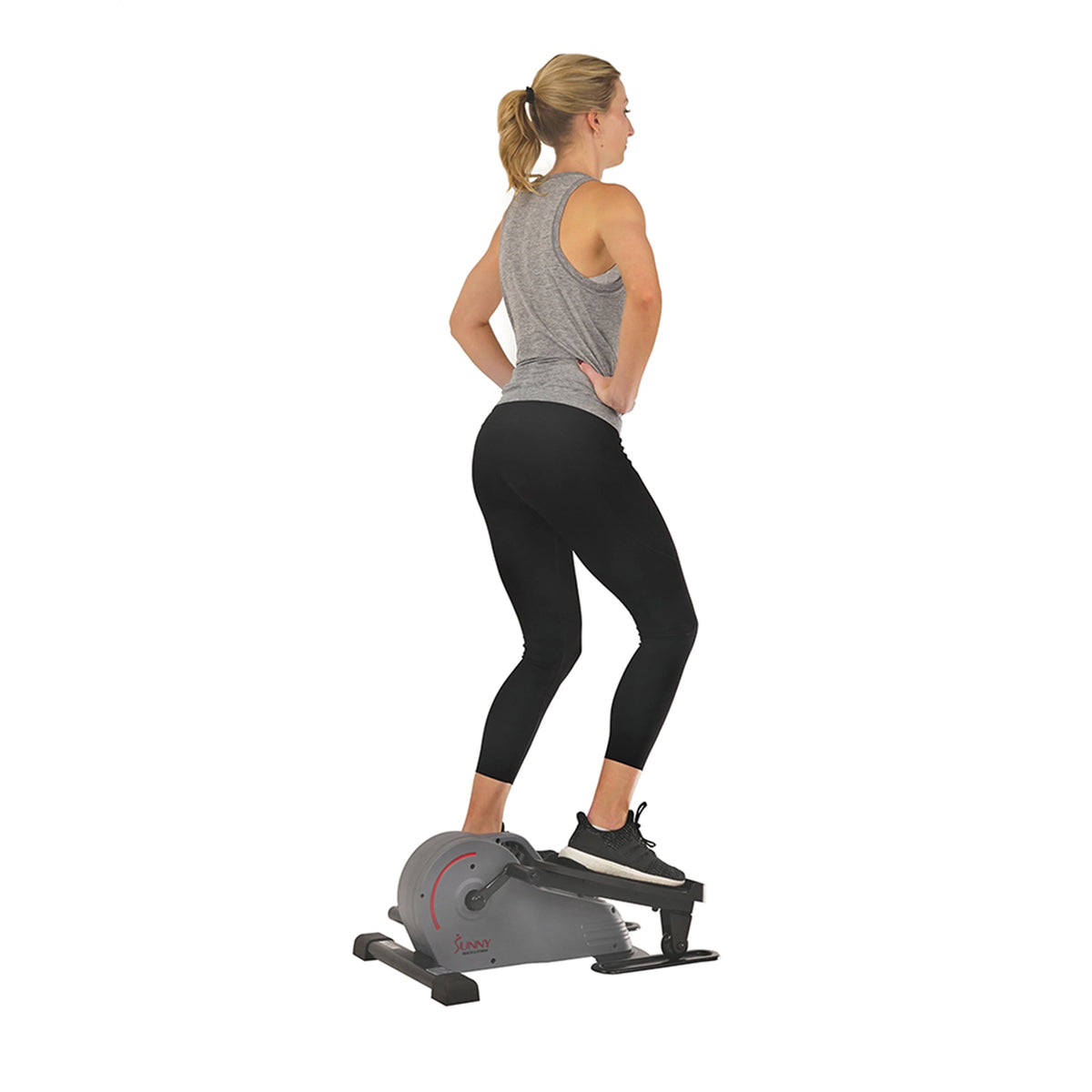 Compact Magnetic Standing Elliptical Machine with Handlebars L294685