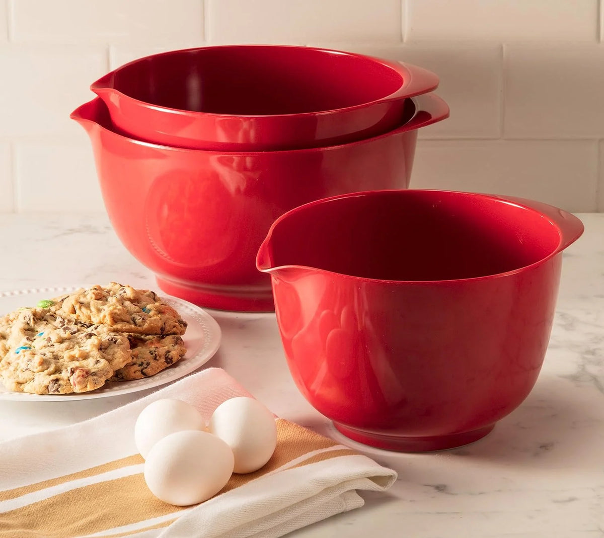 Red 3-Piece Mixing Bowls R495256