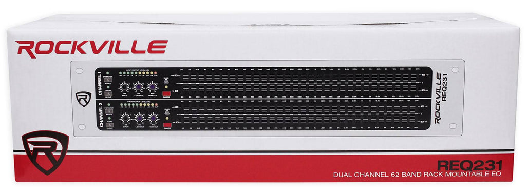 Dual 31 Band 1/3 Octave Graphic Equalizer with 3 Way Mono Crossover L4012