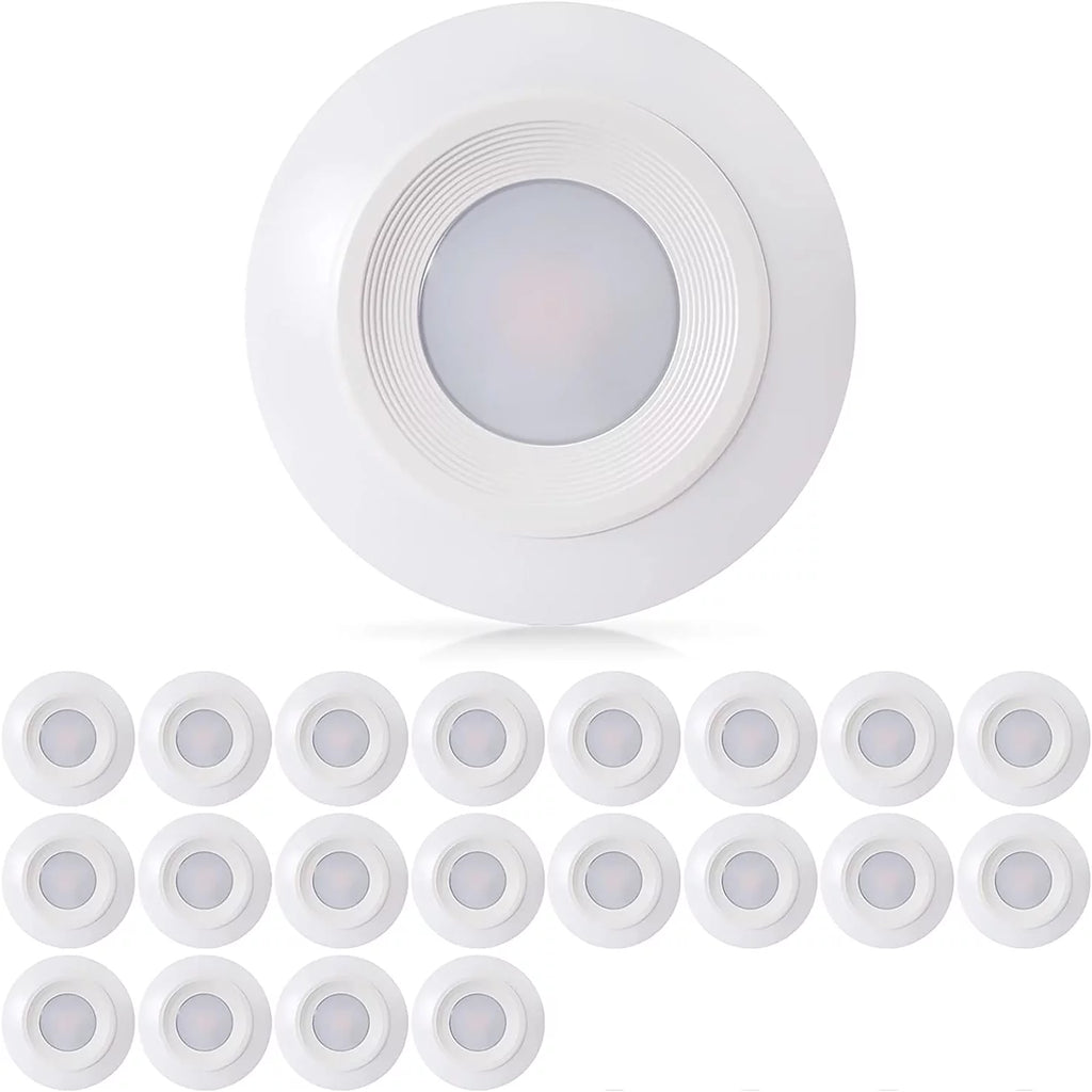 6 in LED Flush Mount Ceiling Light 9.5W Dimmable 2700K 20 Pack C9192