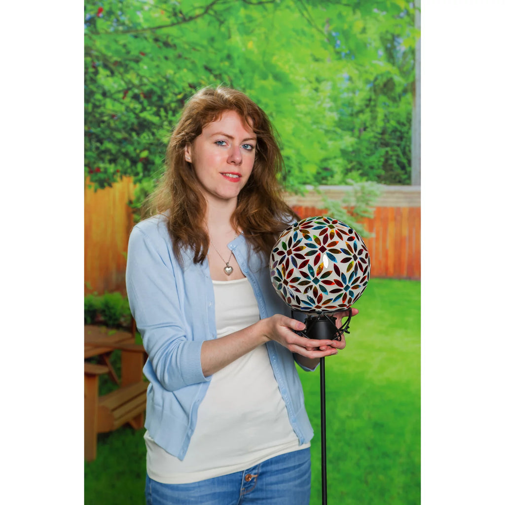 8" Mosaic Glass Gazing Ball K625965
