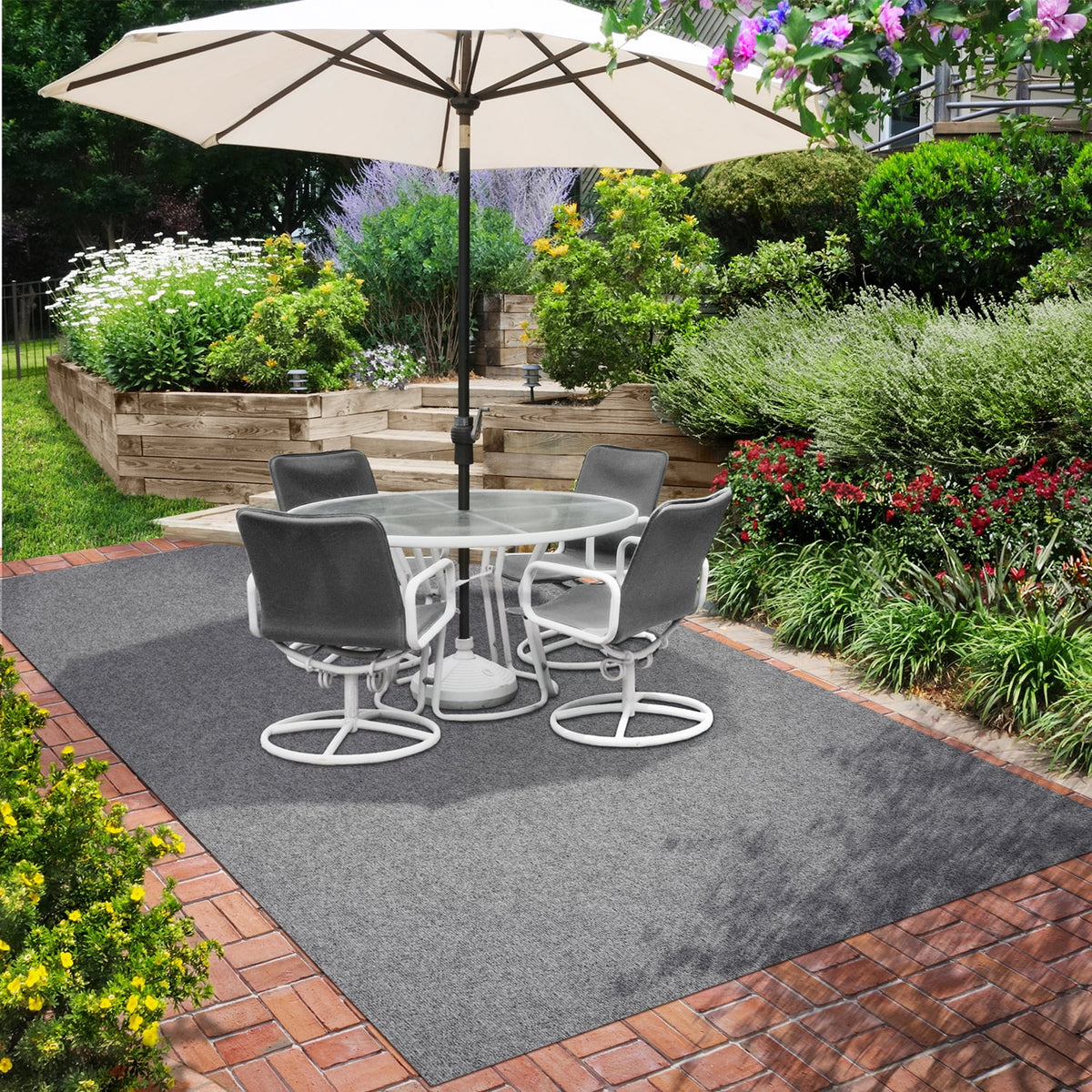 Gray Rubber Marine Backing Carpet Flooring O581904