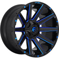 20x9 Black Blue Wheel O646