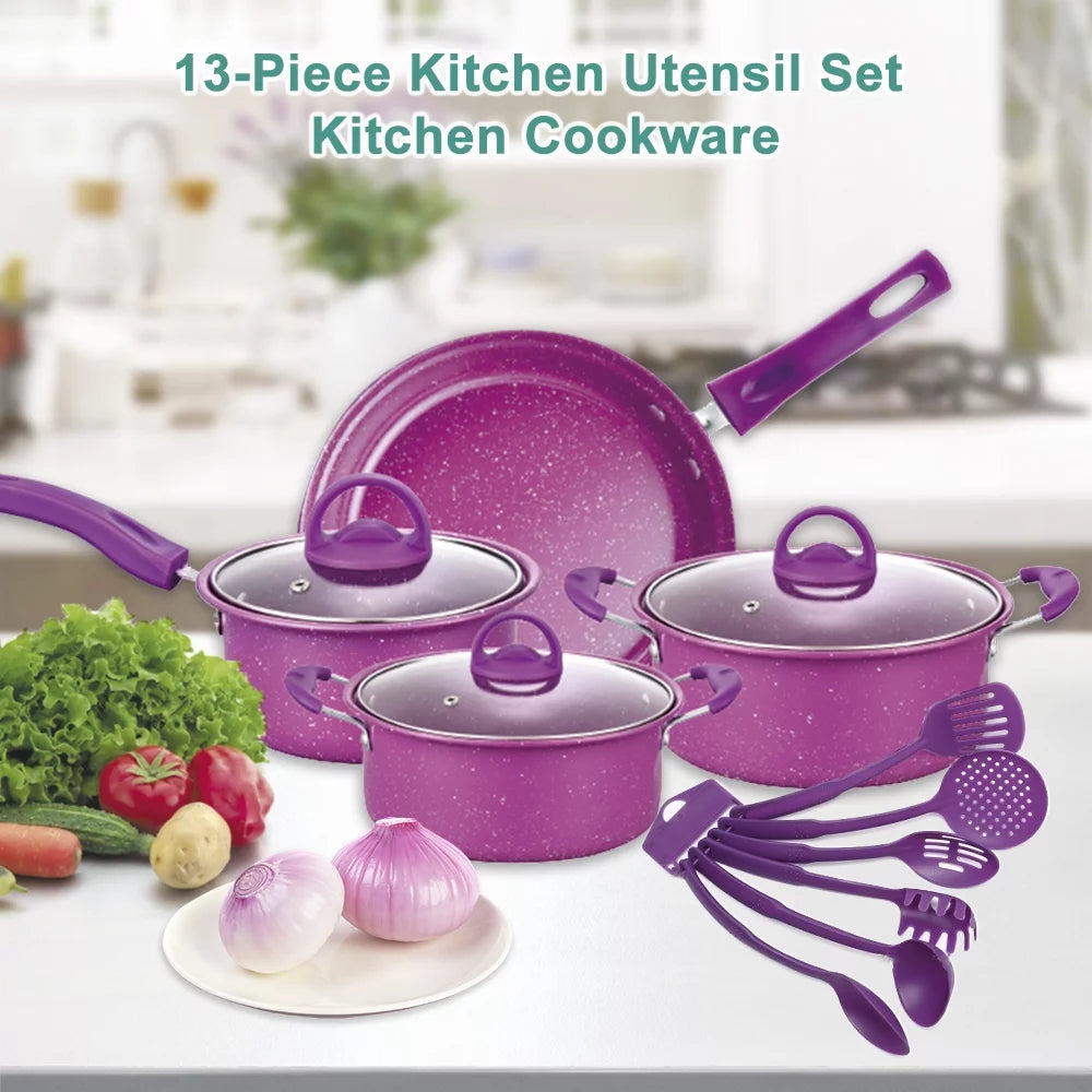 13 Piece Non-Stick Cookware Set E409