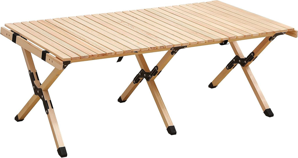 Wood Portable Foldable Picnic Table with Carry Bag W75587