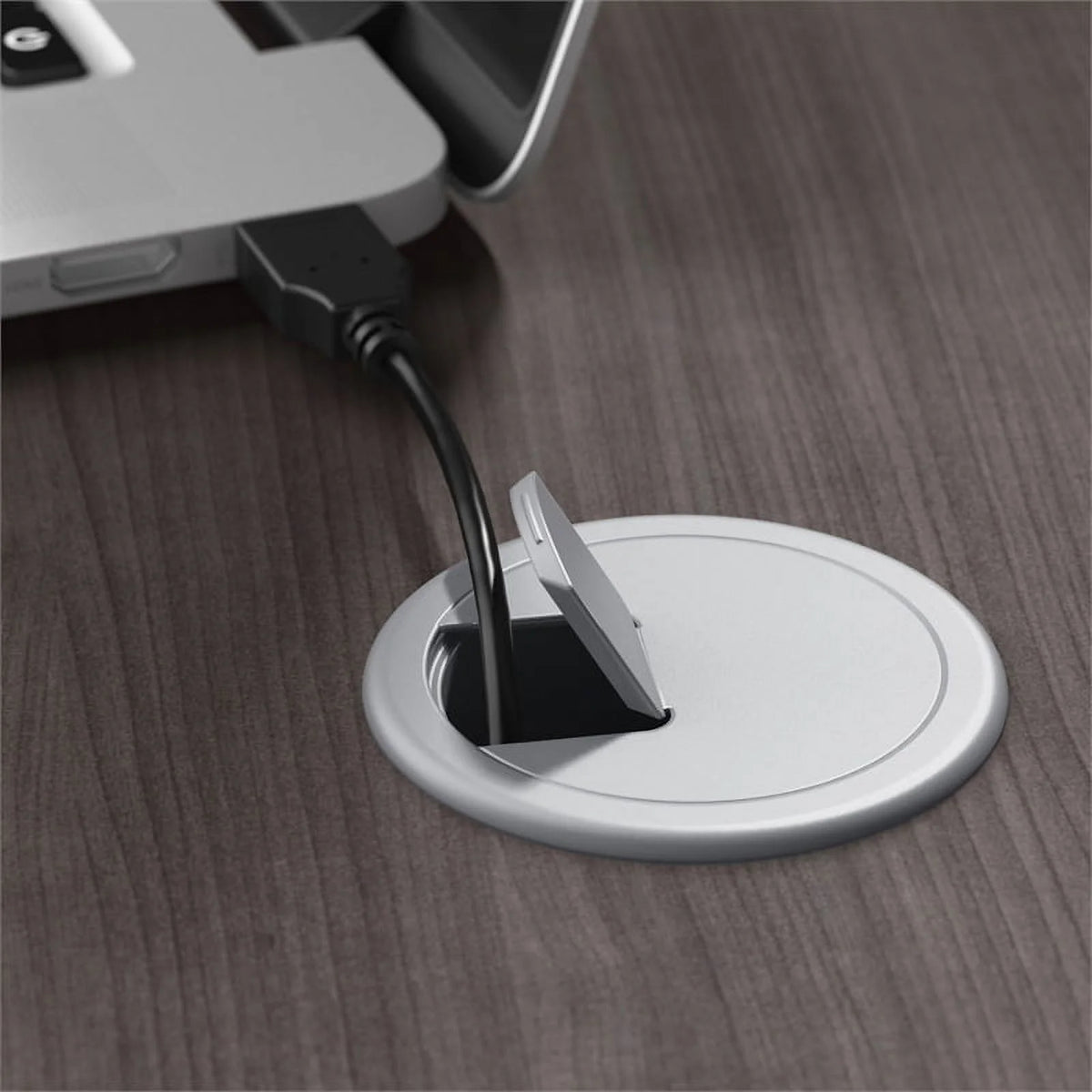 Storm Gray Engineered Wood Office Desk G98573