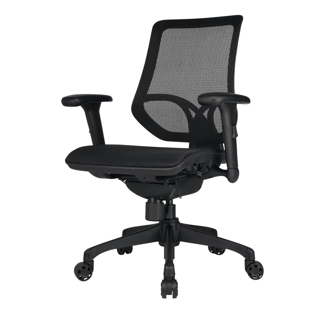 Black Ergonomic Mesh Mid-Back Task Chair C1435