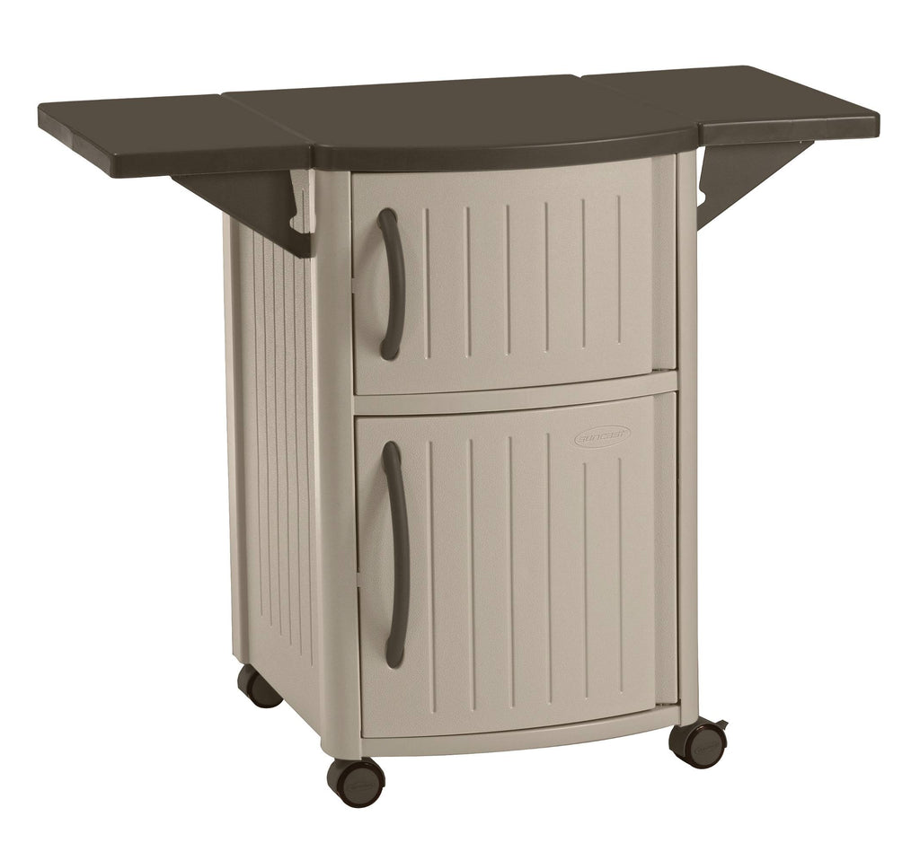 Taupe Outdoor Prep Station Cart G578297