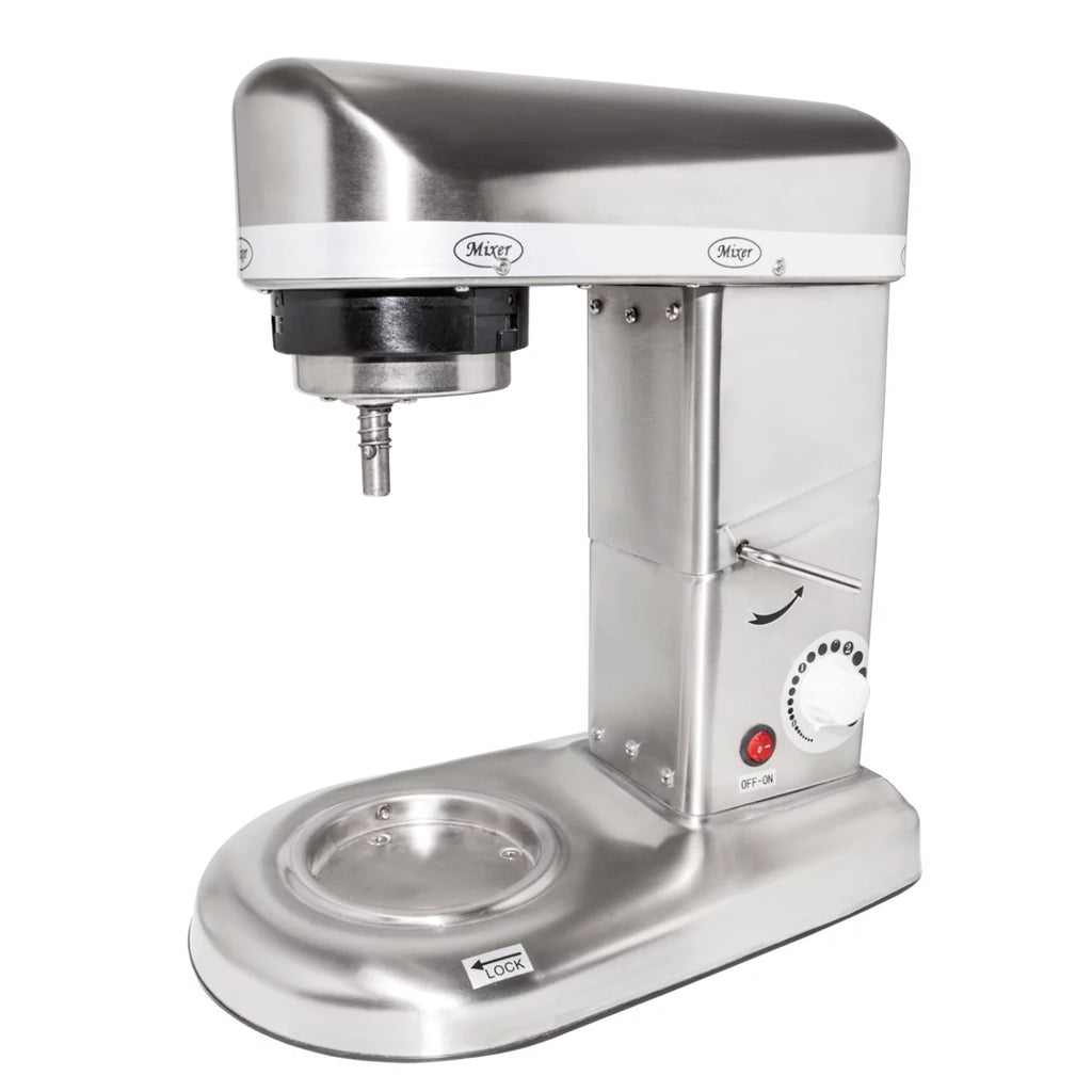 Commercial Food Mixer with Dough Hook, Wire Whip & Beater Stainless Steel 7L V1723