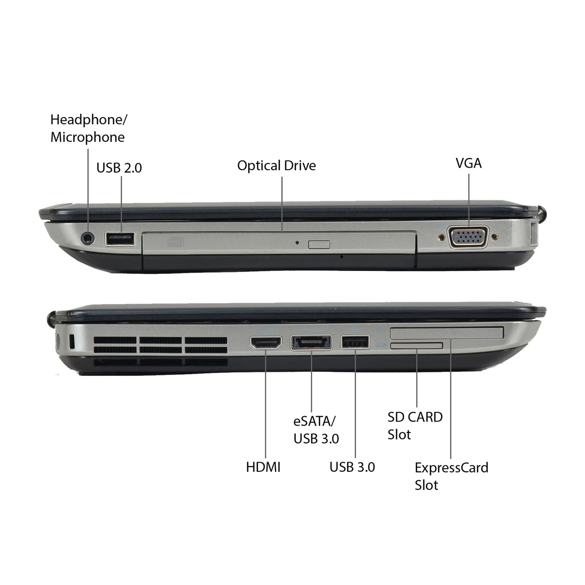 Black 14" Laptop PC with Intel Core i5, 16GB Memory, 256GB SSD K788