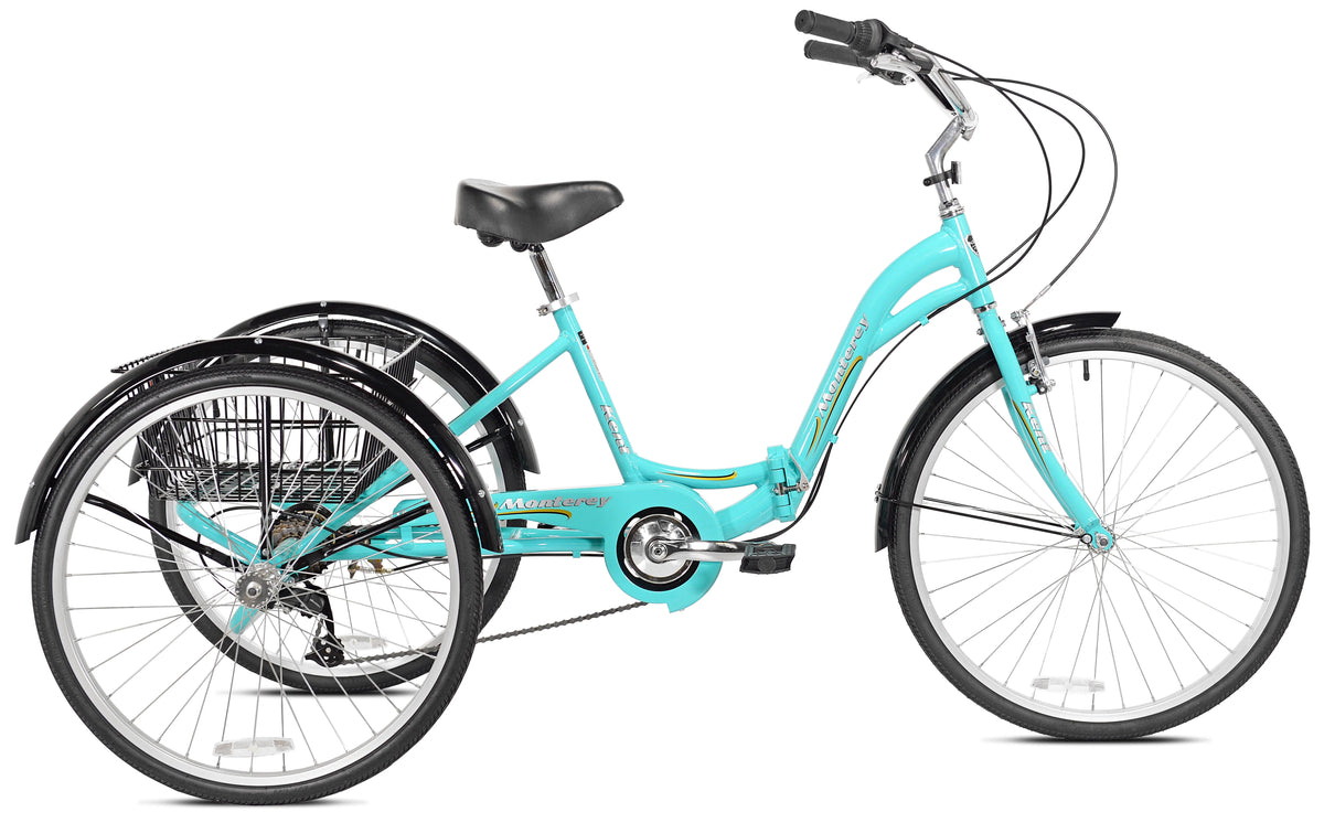 Aqua 7-Speed Folding Adult Tricycle I682