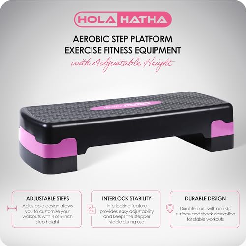 Compact Portable Aerobic Step Platform with Adjustable Height U216