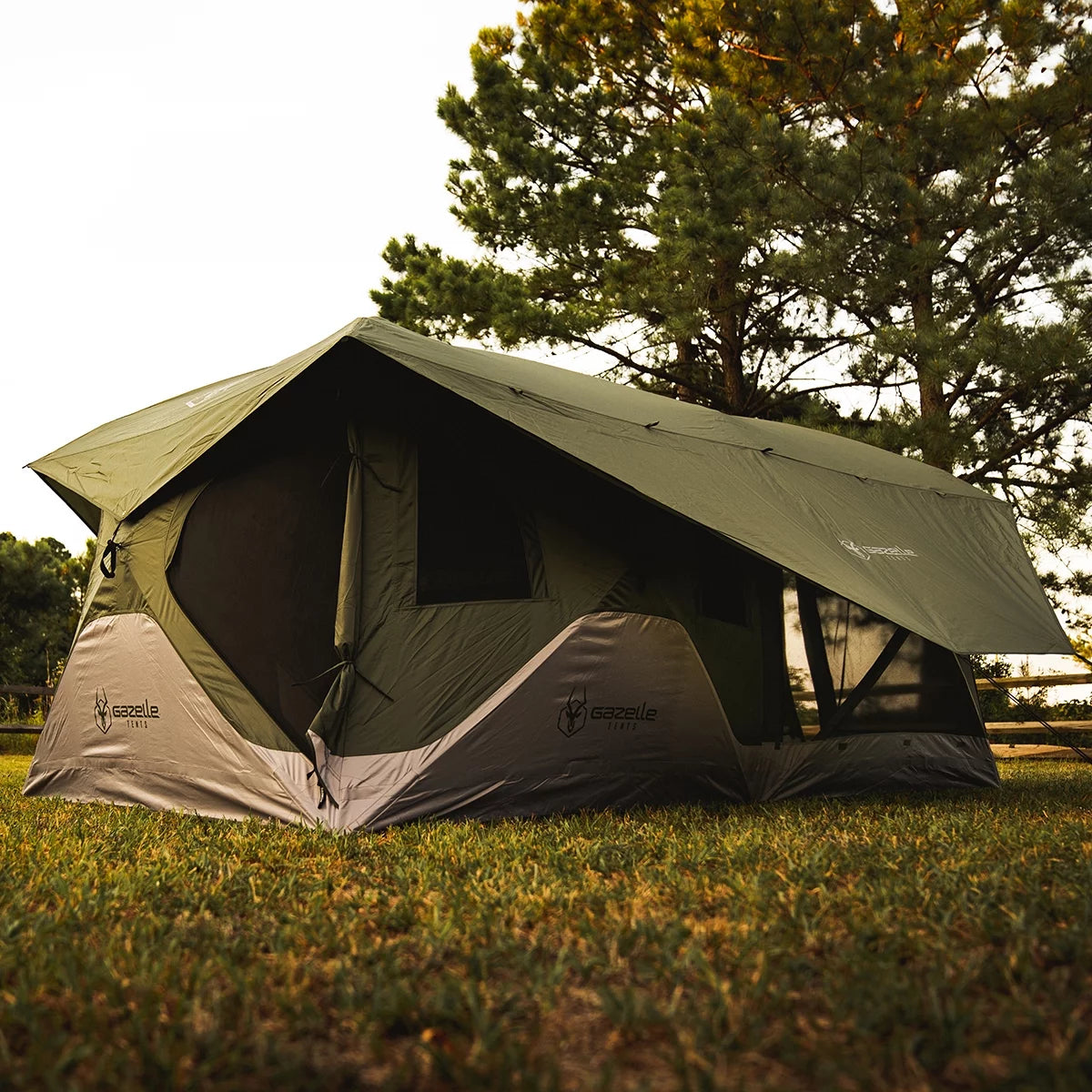 Portable Hub Tent, 3-6 Person, Alpine Green I74877