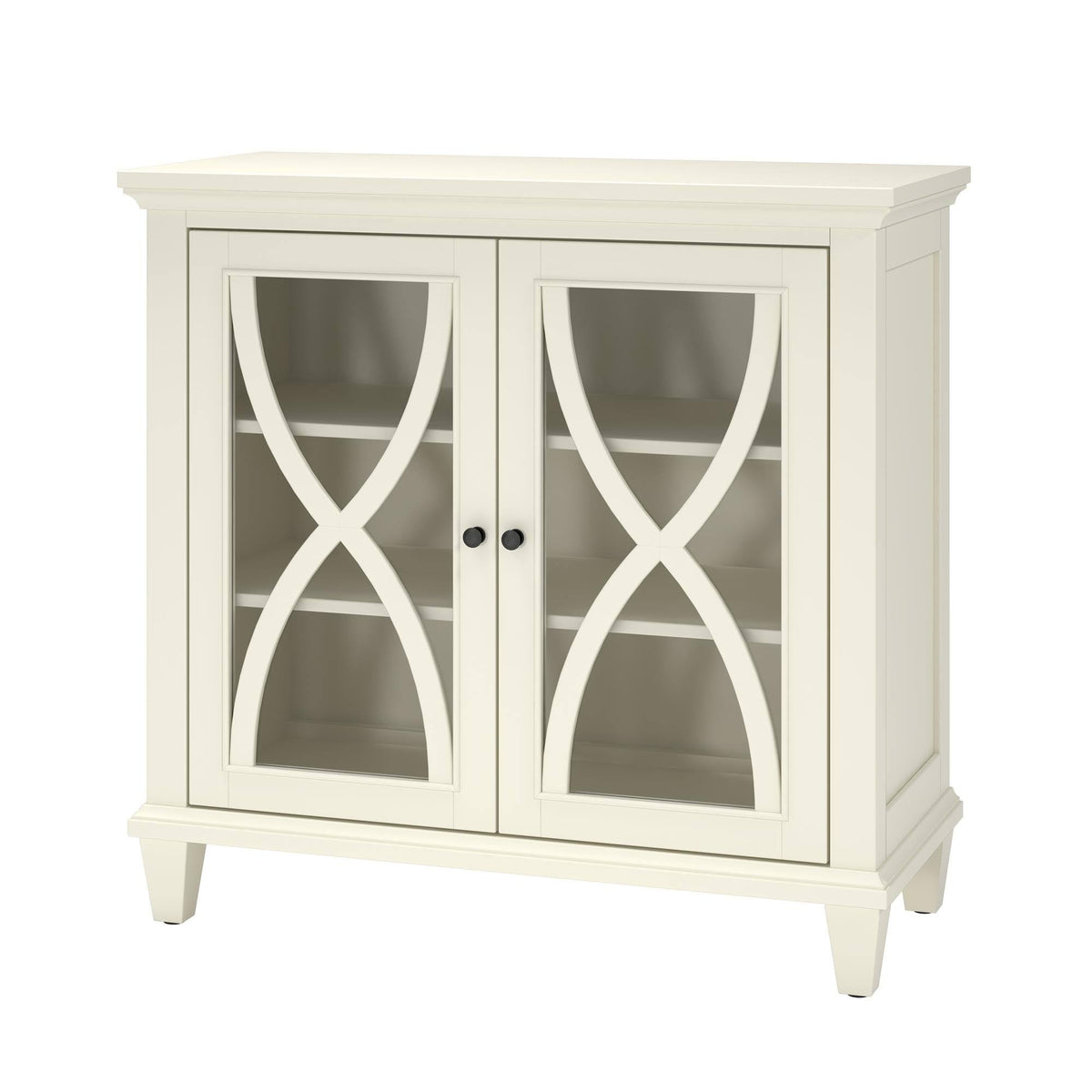 Ivory Double Door Accent Cabinet O522862