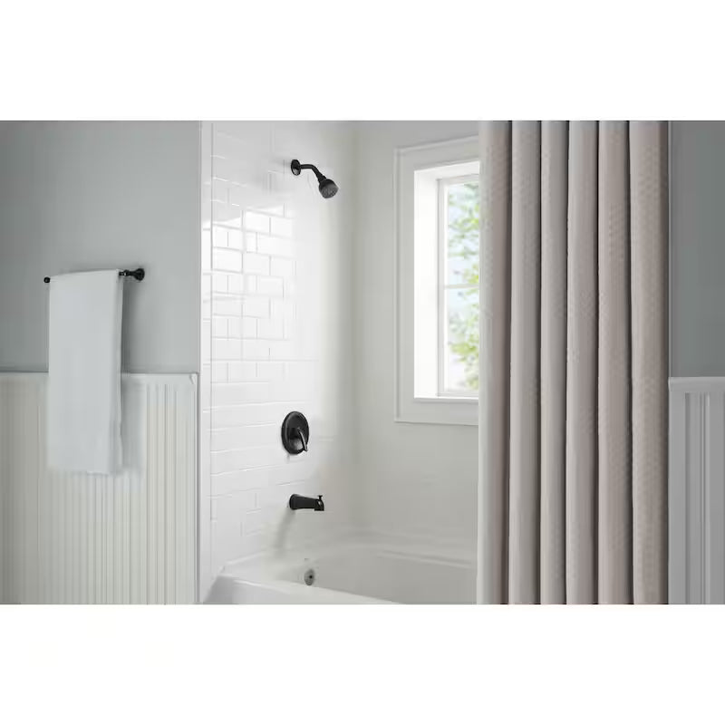 Single-Handle Tub and Shower Faucet in Matte Black P836