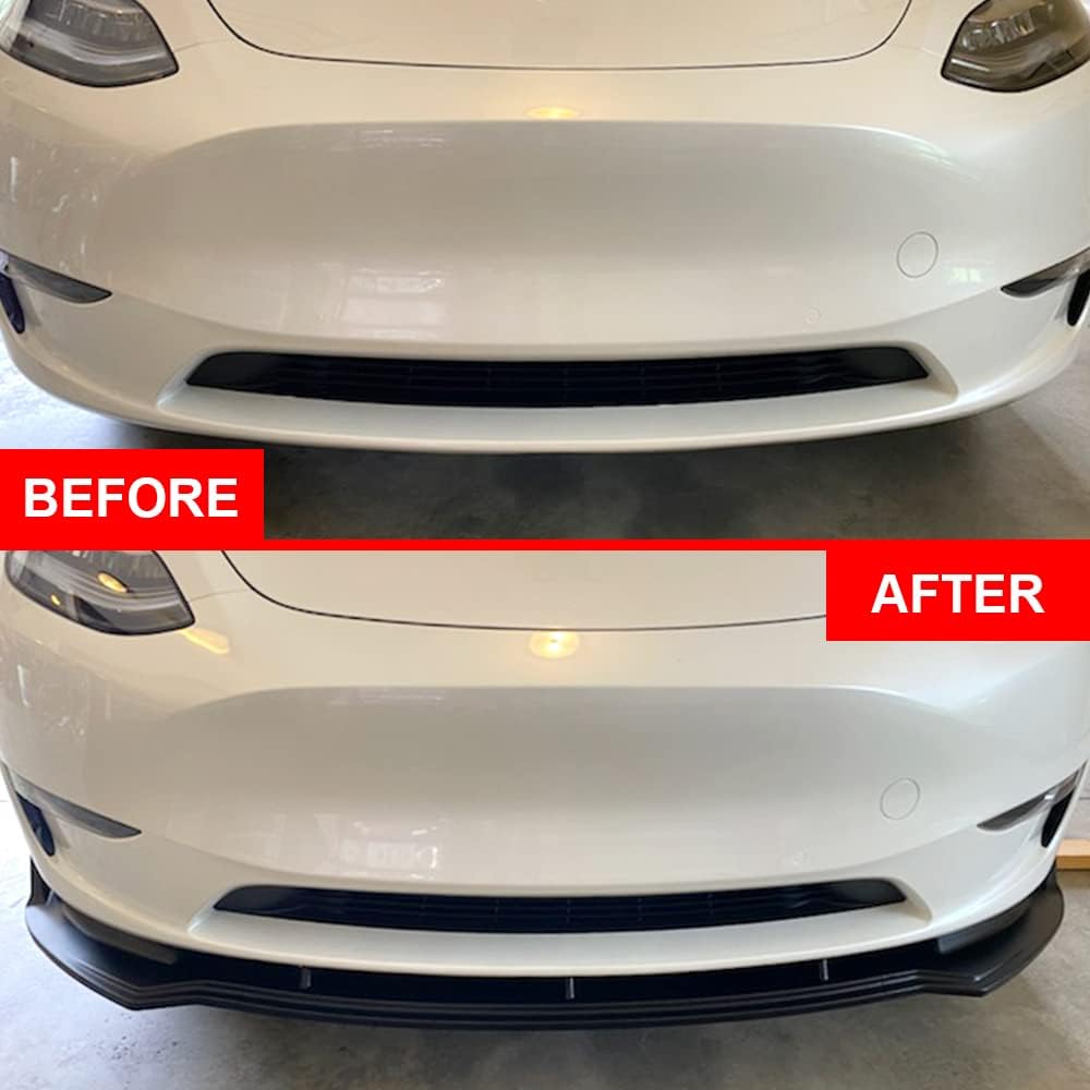 Glossy Black Front Bumper Lip Splitter for Tesla Model Y U455
