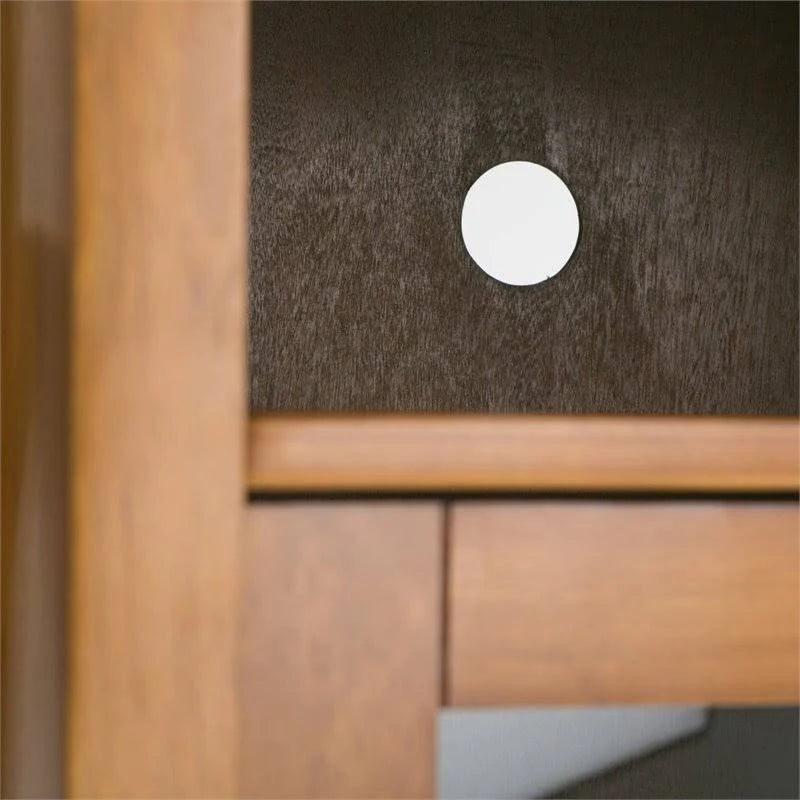 Light Golden Brown Solid Wood Media Cabinet B298