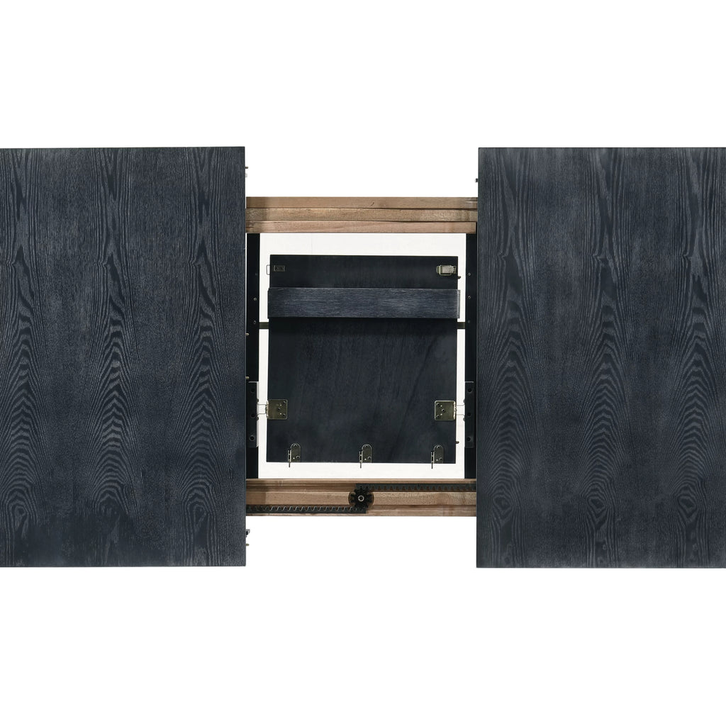 Gray Wooden Expandable Dining Table N837099