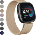 Metal Bands for Fitbit Sense 2 / Sense / Versa 4 / Versa 3, Stainless Steel Wristband Replacement Straps S6186