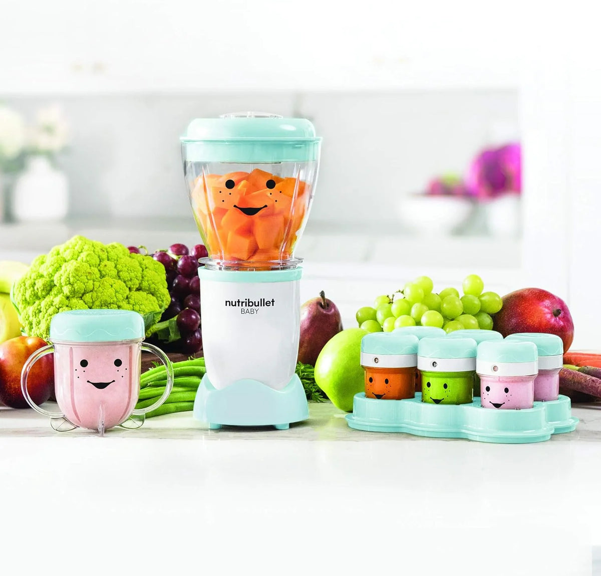 White 32-Oz Baby Food-Making System D17217