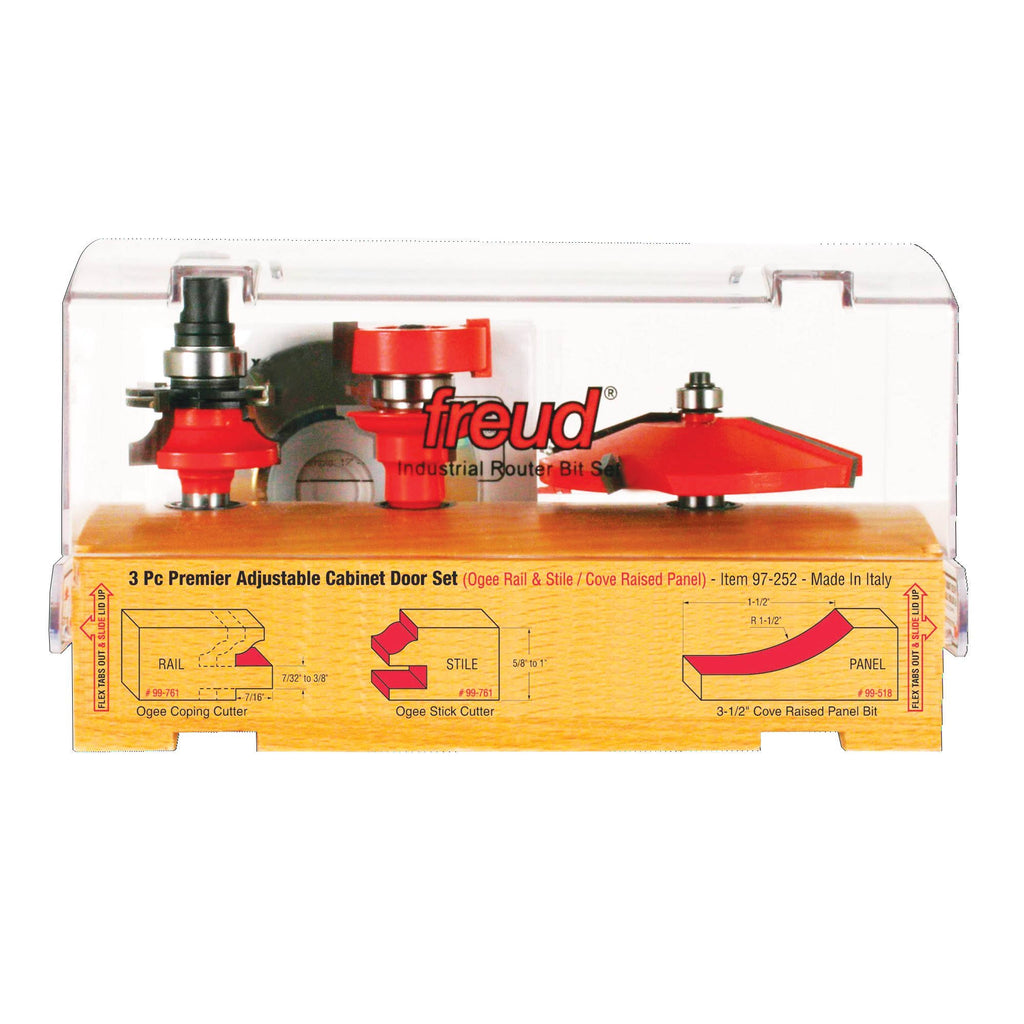 3 Piece Adjustable Cabinet Bit Set M64707