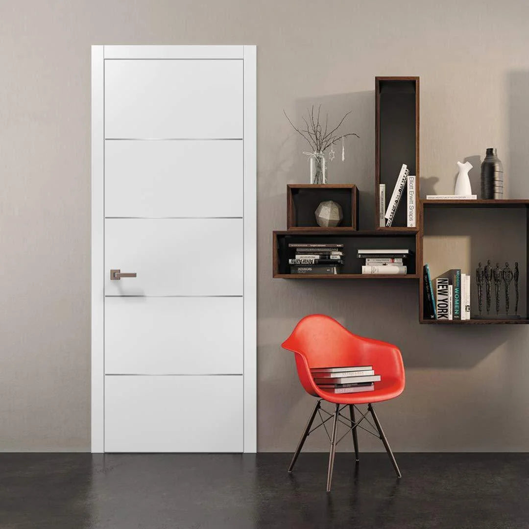 Panel Eco-Veneer White Slab 30x96 G635