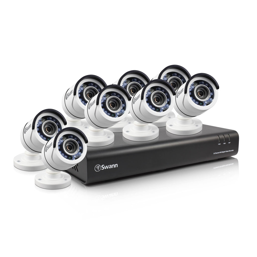 8-Channel 1080p DVR with 8 Cameras E724