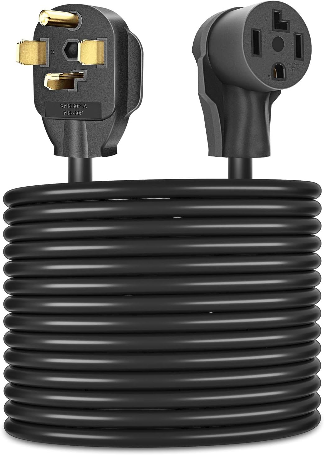 Dryer Extension Cord 4 Prong, 30 Amp, 10 Feet, Pack of 2 C55908