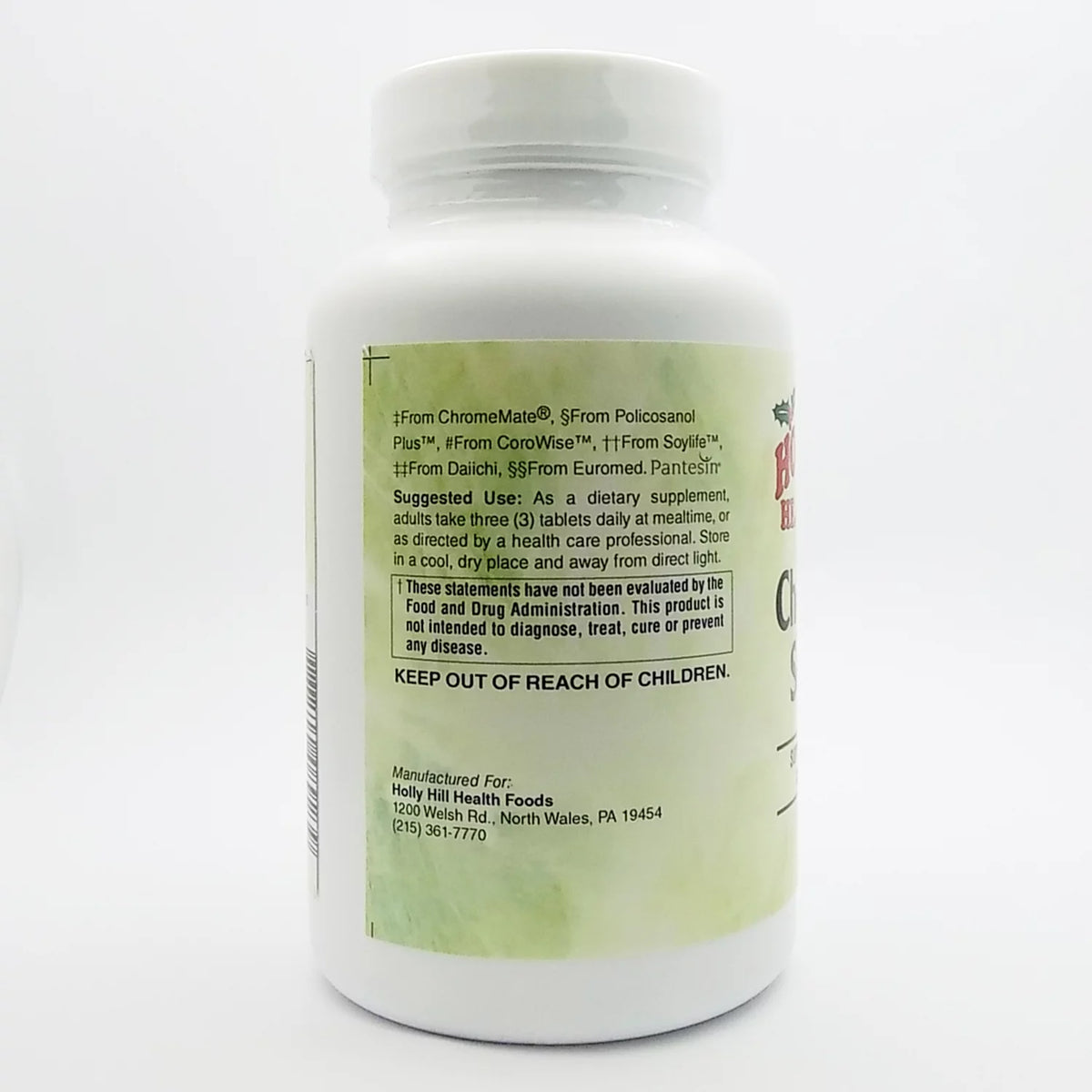 180 Tablets Herbs and Vitamins Cholesterol Support C88989