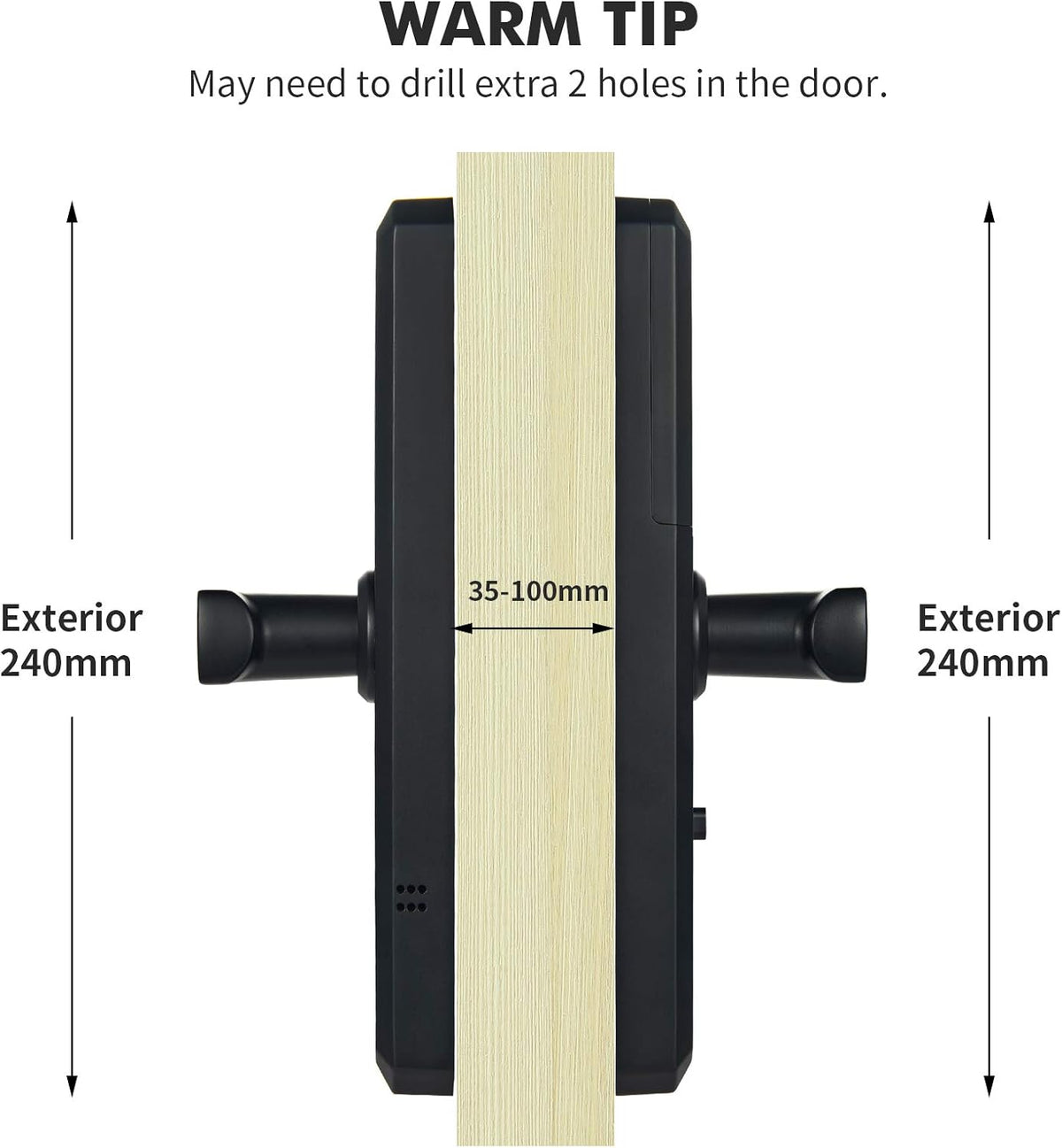 Electronic Door Lock with Touchscreen Keypad X1581