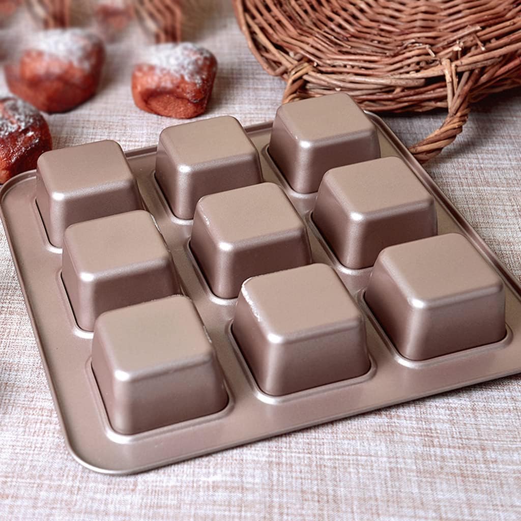 Brown Non-stick Stainless Steel Baking Square X673