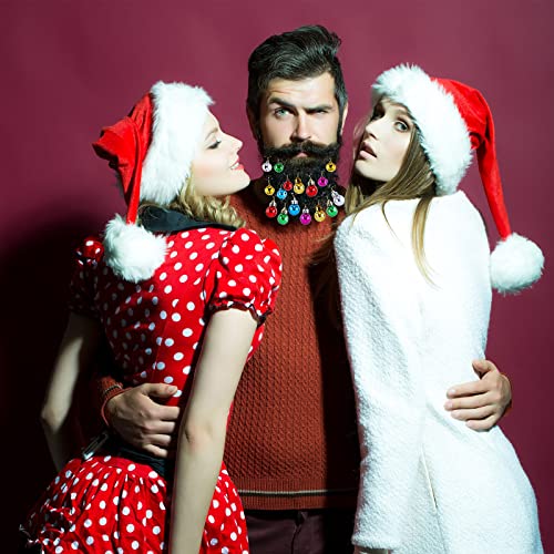 24 Pcs Christmas Beard Ornaments Set with Clips B643